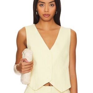 NWT Lioness Leo Butter Yellow Vest
